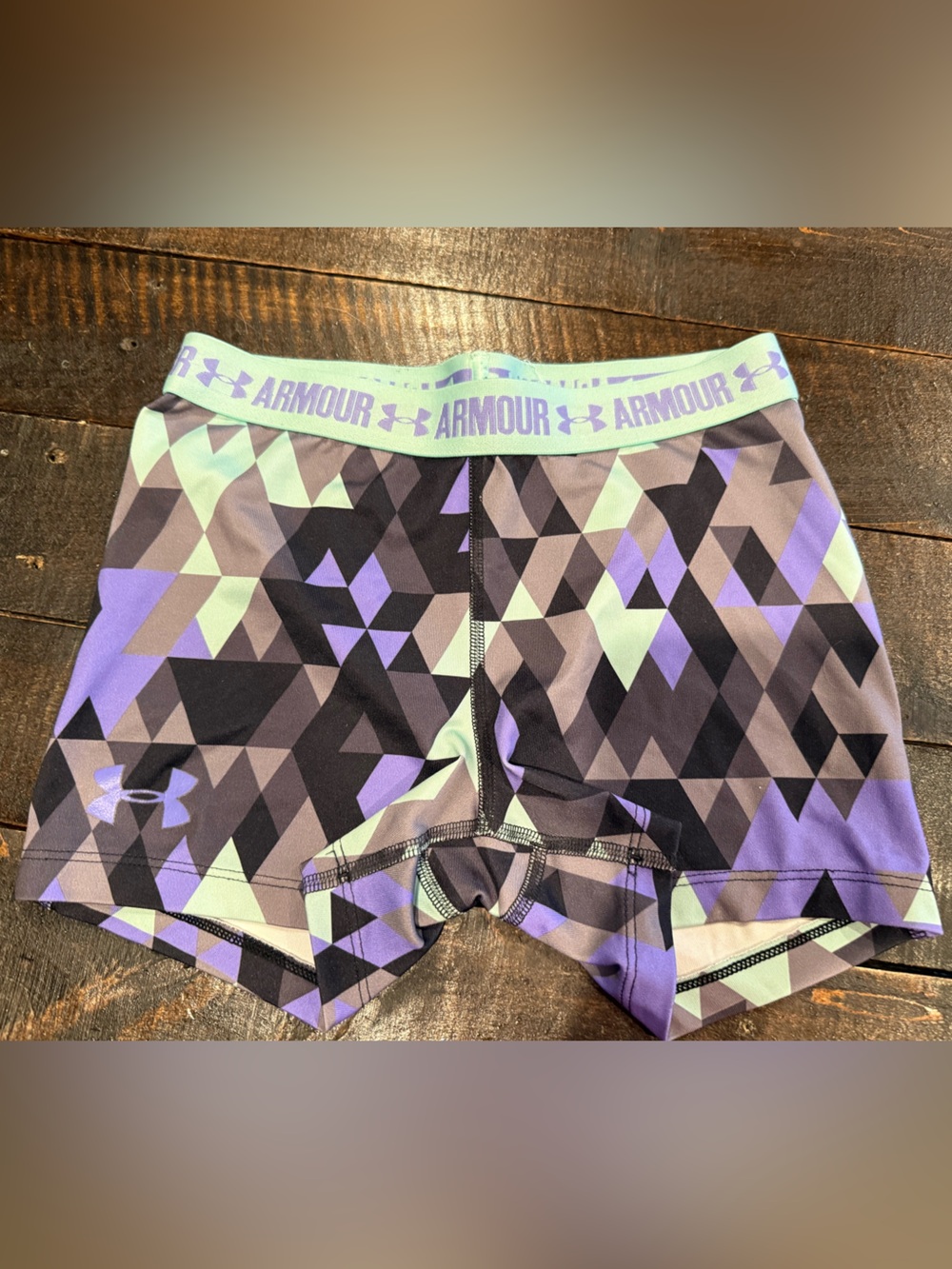 Under Armour Women’s Purple Lavender Mint Geometric Leggings
